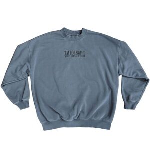 AUTHENTIC 2024 Eras Tour Blue Crewneck Taylor Swift Sweatshirt size Small!